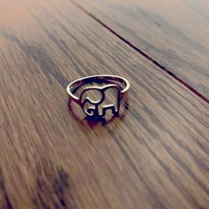 925 Sterling Silver Elephant Ring - Size 7 - Sterling Silver Ring